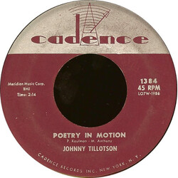 Johnny Tillotson Poetry In Motion / Princess, Princess VINYL 7" USED