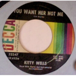 Kitty Wells My Big Truck Drivin' Man / You Want Her Not Me USED VINYL 7INCH 45 RPM