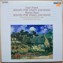 César Franck / Maurice Ravel / Jean-Jacques Kantorow / Jacques Rouvier Sonata For Violin And Piano / Sonata For Violin And Piano Vinyl LP USED