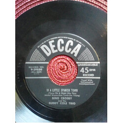 Bing Crosby / The Buddy Cole Trio In A Little Spanish Town ('Twas On A Night Like This) USED VINYL 7INCH 45 RPM