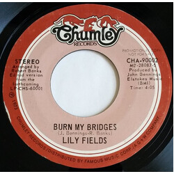 Lily Fields Burn My Bridges USED VINYL 7INCH 45 RPM SINGLE PROMO