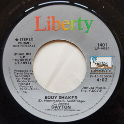 Dayton Body Shaker USED VINYL 7INCH 45 RPM SINGLE PROMO