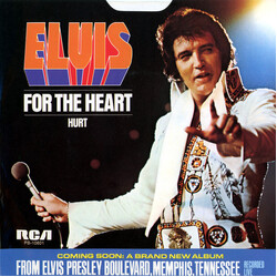 Elvis Presley For The Heart / Hurt USED VINYL 7INCH 45 RPM
