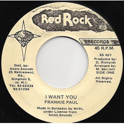 Frankie Paul I Want You Vinyl 7" USED