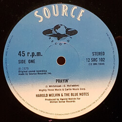 Harold Melvin And The Blue Notes Prayin' USED VINYL 12INCH 45 RPM