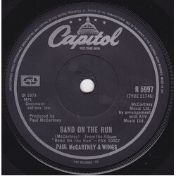 Wings (2) Band On The Run USED VINYL 7INCH 45 RPM SINGLE REISSUE