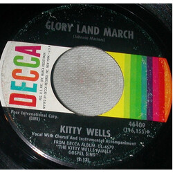 Kitty Wells / Bobby Wright (3) Glory Land March / Precious Memories USED VINYL 7INCH 45 RPM