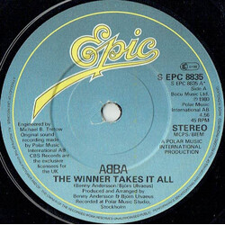 ABBA The Winner Takes It All USED VINYL 7INCH 45 RPM SINGLE STEREO