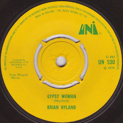 Brian Hyland Gypsy Woman Vinyl 7" USED