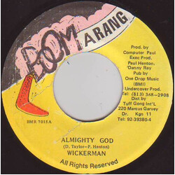 Wickerman Almighty God USED VINYL 7INCH 45 RPM