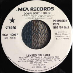 Lynyrd Skynyrd Down South Jukin' USED VINYL 7INCH 45 RPM PROMO
