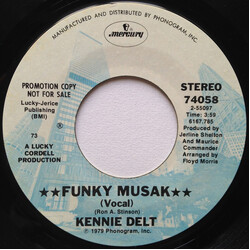 Kennie Delt Funky Musak USED VINYL 7INCH 45 RPM PROMO STYRENE