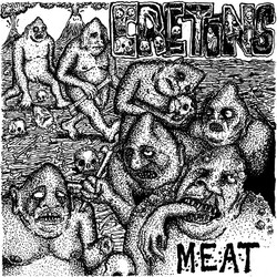 Cretins (4) Meat USED VINYL 7INCH 45 RPM