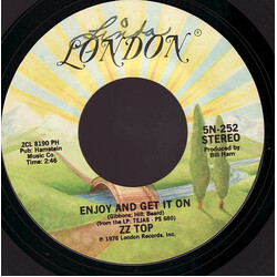 ZZ Top Enjoy And Get It On USED VINYL 7INCH 45 RPM SINGLE