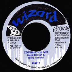 Mega Banton / Ricky General Combination Mix USED VINYL 7INCH 45 RPM