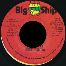 Bigga Haitian Red Carpet USED VINYL 7INCH 45 RPM