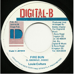 Louie Culture Fire Bun USED VINYL 7INCH 45 RPM