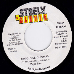 Papa San Original Gunman USED VINYL 7INCH 45 RPM REPRESS