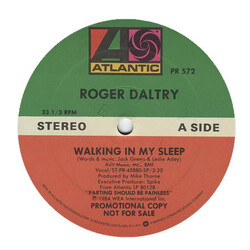 Roger Daltrey Walking In My Sleep USED VINYL 12INCH 33 S RPM PROMO STEREO