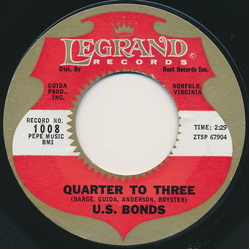 Gary U.S. Bonds Quarter To Three Vinyl 7" USED