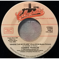 Connie Francis Where The Boys Are / Who's Sorry Now USED VINYL 7INCH REISSUE STEREO