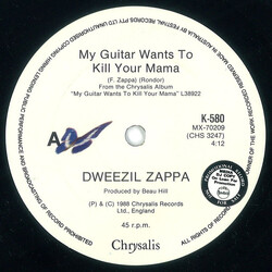Dweezil Zappa My Guitar Wants To Kill Your Mama USED VINYL 7INCH 45 RPM SINGLE