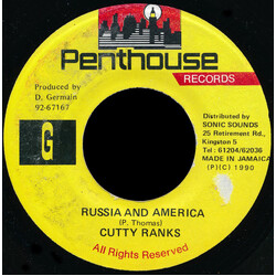 Cutty Ranks Russia And America USED VINYL 7INCH 45 RPM