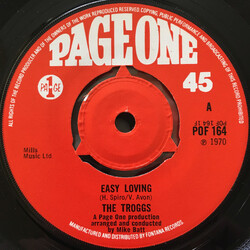 The Troggs Easy Loving USED VINYL 7INCH 45 RPM SINGLE