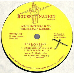Mark Imperial & Co. / Jack N. House The Love I Lost USED VINYL 12INCH 33 S RPM