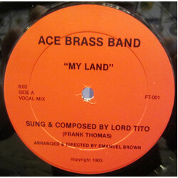 Ace Brass Band My Land USED VINYL 12INCH 45 RPM