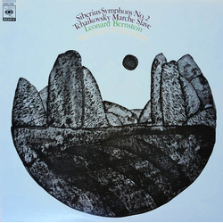Jean Sibelius / Pyotr Ilyich Tchaikovsky / Leonard Bernstein / New York Philharmonic Symphony No.2 / Marche Slave Vinyl LP USED