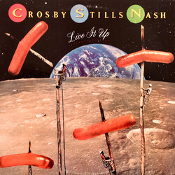 Crosby, Stills & Nash Live It Up Vinyl LP USED