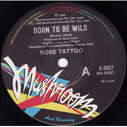 Rose Tattoo Born To Be Wild USED VINYL 7INCH 45 RPM SINGLE