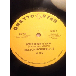 Delton Screechie / Marlon Brando (2) Don't Throw It Away / Vice Versy Vinyl 12" USED