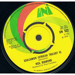 Neil Diamond Soolaimon (African Trilogy II) USED VINYL 7INCH 45 RPM