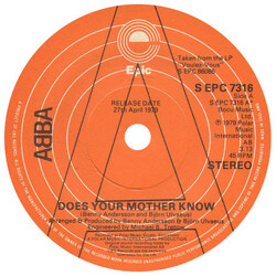 ABBA Does Your Mother Know USED VINYL 7INCH 45 RPM PROMO