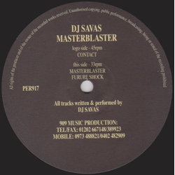 Savas Pascalidis Masterblaster Vinyl 12" USED