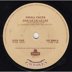Small Faces Sha-La-La-La-Lee / Whatcha Gonna Do About It? USED VINYL 7INCH 45 RPM MONO
