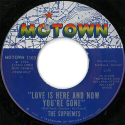 The Supremes Love Is Here And Now You're Gone / There's No Stopping Us Now USED VINYL 7INCH 45 RPM SINGLE