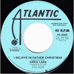 Greg Lake I Believe In Father Christmas USED VINYL 7INCH 45 RPM PROMO STEREO MONO