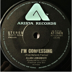 Alan Longmuir I'm Confessing USED VINYL 7INCH SINGLE 45 RPM
