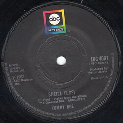 Tommy Roe Sheila / Heather Honey USED VINYL 7INCH 45 RPM