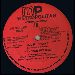 Bergenline Locos House Freaks! USED VINYL 12INCH 45 RPM