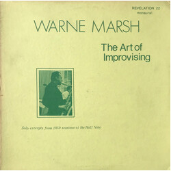 Warne Marsh The Art Of Improvising Vinyl LP USED