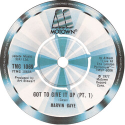 Marvin Gaye Got To Give It Up VINYL 7" USED
