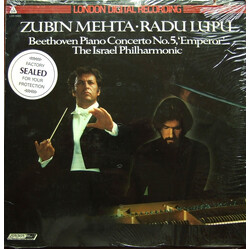 Zubin Mehta / Radu Lupu / Ludwig Van Beethoven / Israel Philharmonic Orchestra Piano Concerto No. 5, 'Emperor' Vinyl LP USED
