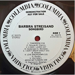 Barbra Streisand Songbird Vinyl LP USED