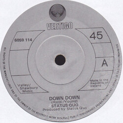 Status Quo Down, Down USED VINYL 7INCH