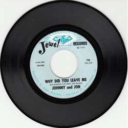 Johnny And Jon Why Did You Leave Me / Christmas In Vietnam USED VINYL 7INCH 45 RPM SINGLE STYRENE