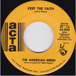 The American Breed Keep The Faith / Private Zoo Vinyl 7" USED